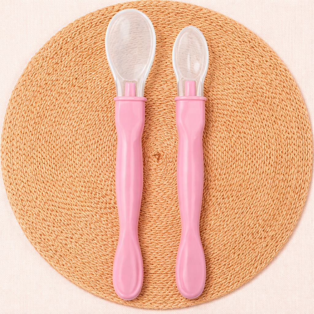 Soft Silicone Baby Feeding Spoon Set | Newborn Weaning Spoon